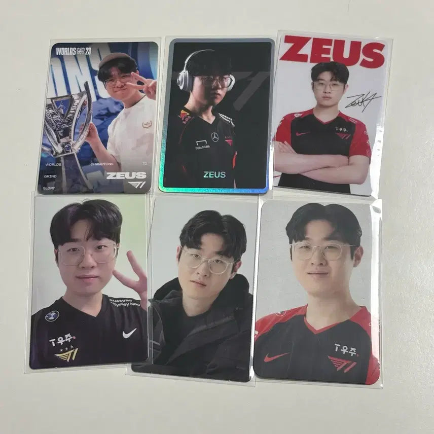 [BUNJANG] T1 Zeus (Choi Woo-je) World Championship Photocard Bundle / 월즈 제우스 최우제 T1 시절 포토카드 포카 일괄 현 한화