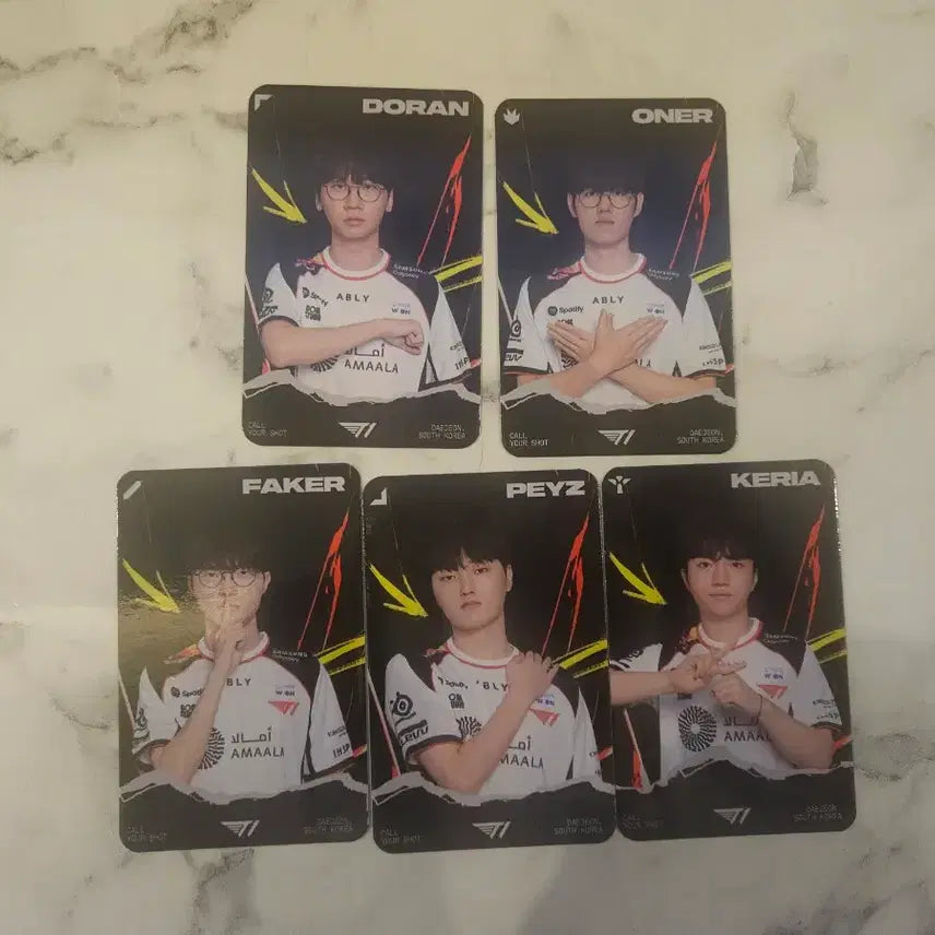 [BUNJANG] T1 MSI Photocard &amp; Postcard Set (5 types) / t1 msi  포토카드 5종