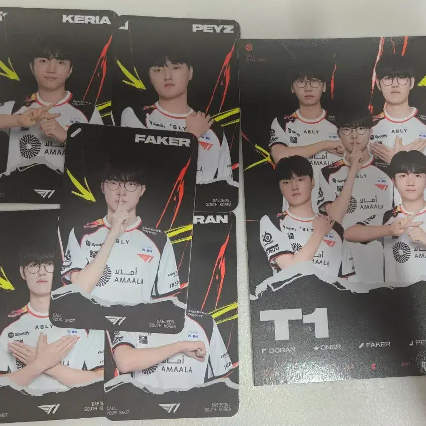 [BUNJANG] T1 MSI Photocard &amp; Postcard Set (5 types) / t1 msi  포토카드 5종 엽서 세트