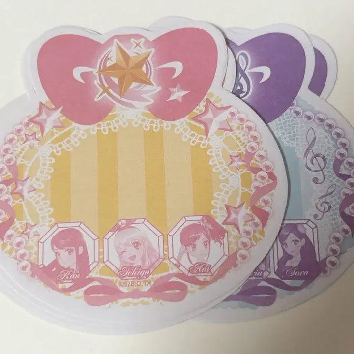[BUNJANG] Aikatsu Angel Sugar Puchi Gumi Bonus Memo Pad Set / 아이엠스타 아이카츠 엔젤리슈가 푸치구미 부록 메모지 세트