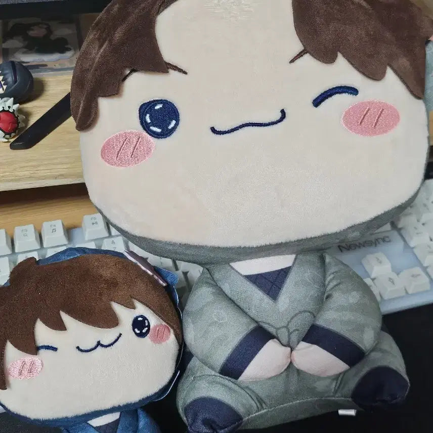 [BUNJANG] Nintama Rantarō Yamada Rikichi FURYU Sakura Lottery Last One Prize Mochipiko Big Plush / 닌타마 란타로 야마다 리키치 후류 사쿠라 쿠지 라스트원상 모치피코 빅누이