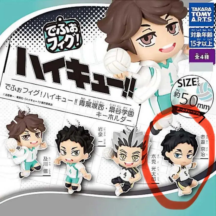 [BUNJANG] Haikyuu!! Deformed Gacha Keyring Figure Akaashi / 하이큐 데포피그 데포르메 가챠 키링 피규어 아카아시