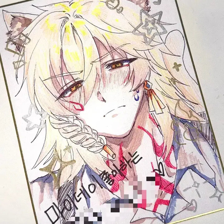 [BUNJANG] Custom Hand-Drawn Commission (F2 Size) / 오마카세 손그림 커미션