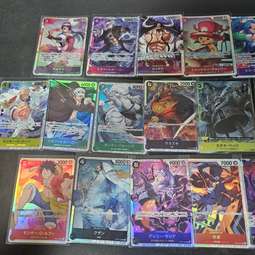 [BUNJANG] One Piece Card Game Parallel SR Card Bundle / 원피스카드 일판 뱃지 레어 패러렐1장 + sr24장 일괄 판매