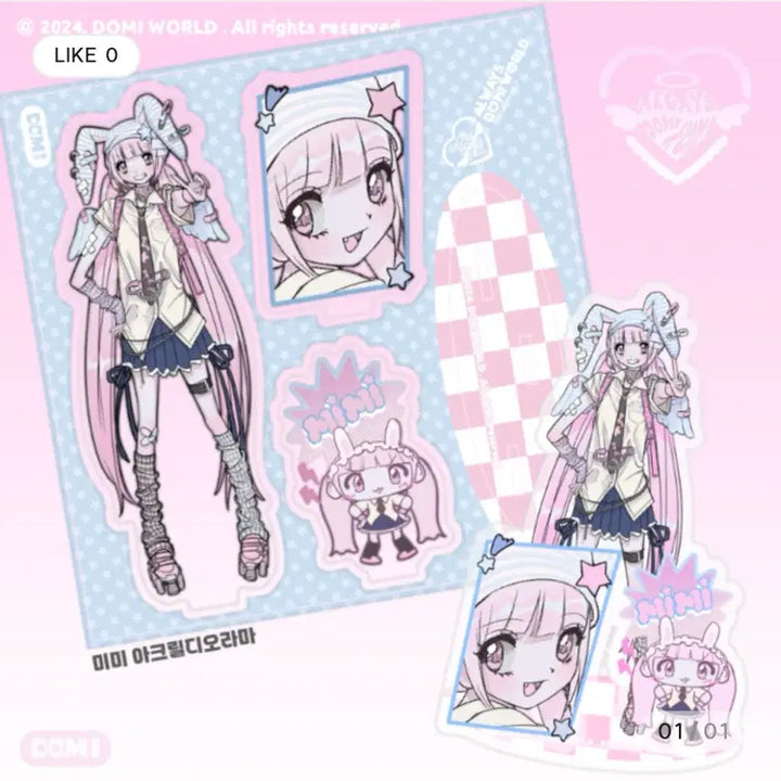 [BUNJANG] Domidomi Acrylic Diorama Bundle Set / 일괄) 도미월드 도도미미 아크릴 디오라마