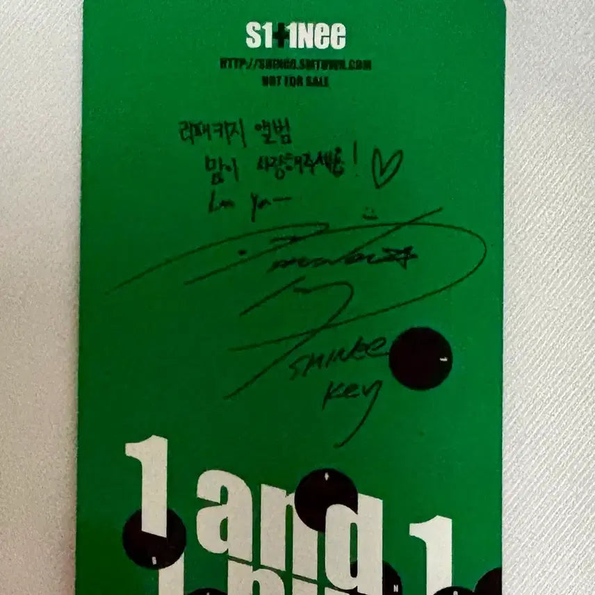 [BUNJANG] SHINee ONEWANDONE Album Photocard (Key) / 샤이니 원앤원 앨범 포카 (키 기범)