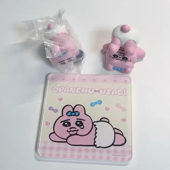 [BUNJANG] Pantsu Usagi Pantsu Rabbit Coaster Gachapon Figure Bundle Set / 오빤쮸우사기 빤쮸토끼 코스터 컵받침 가챠 피규어 일괄