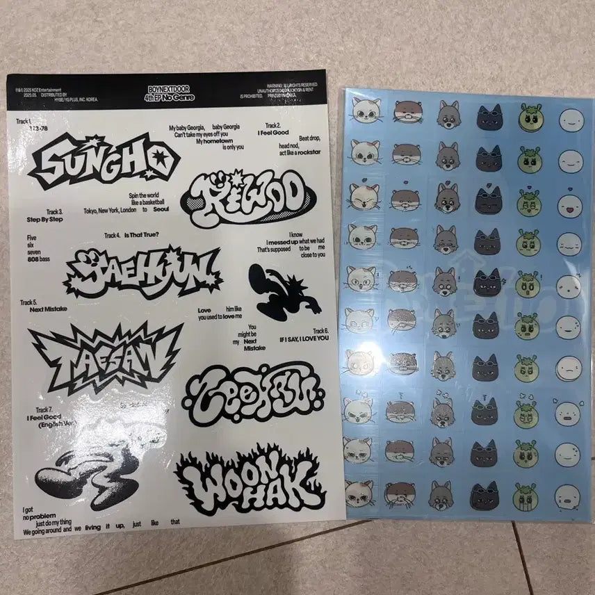 [BUNJANG] BOYNEXTDOOR Sticker Bundle Set / 보넥도 쁘넥도 스티커 양도