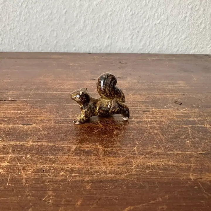 [BUNJANG] German Vintage Handmade Ceramic Squirrel Figurine / 독일)빈티지 도자기 다람쥐(핸드메이드)
