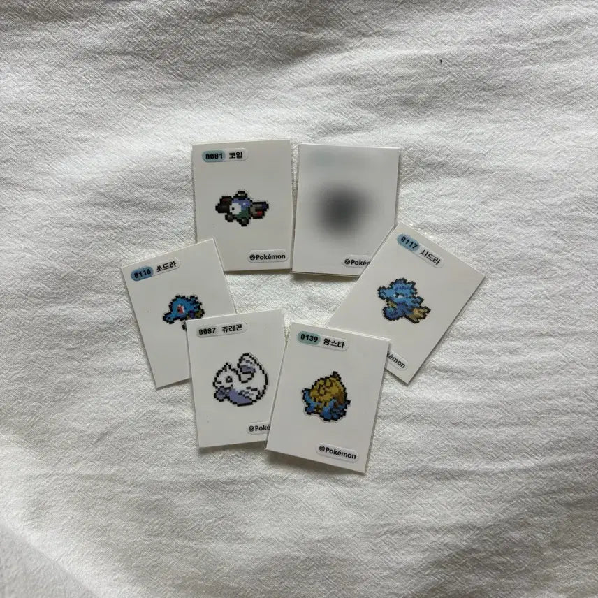 [BUNJANG] Pokemon Pixel Tteobuseal (Coil Set) / 포켓몬 픽셀 띠부씰 (코일 set)