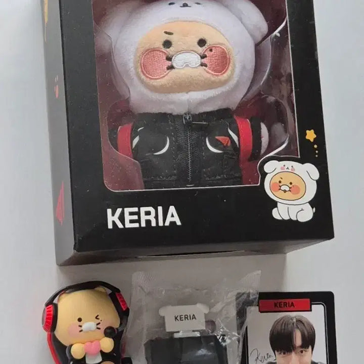 [BUNJANG] T1 Keria Photocard, Figure, and Plush Bundle / T1 티원 춘식이 인형 + 피규어 + 포카 케리아 keria 판매