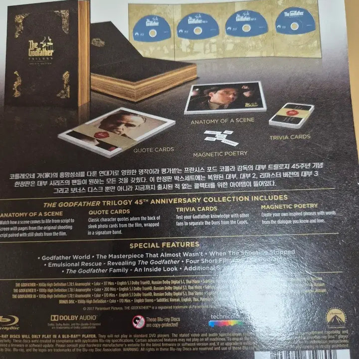 [BUNJANG] The Godfather 45th Anniversary Limited Edition Blu-ray Box Set / 대부 45주년  한정판 블루레이