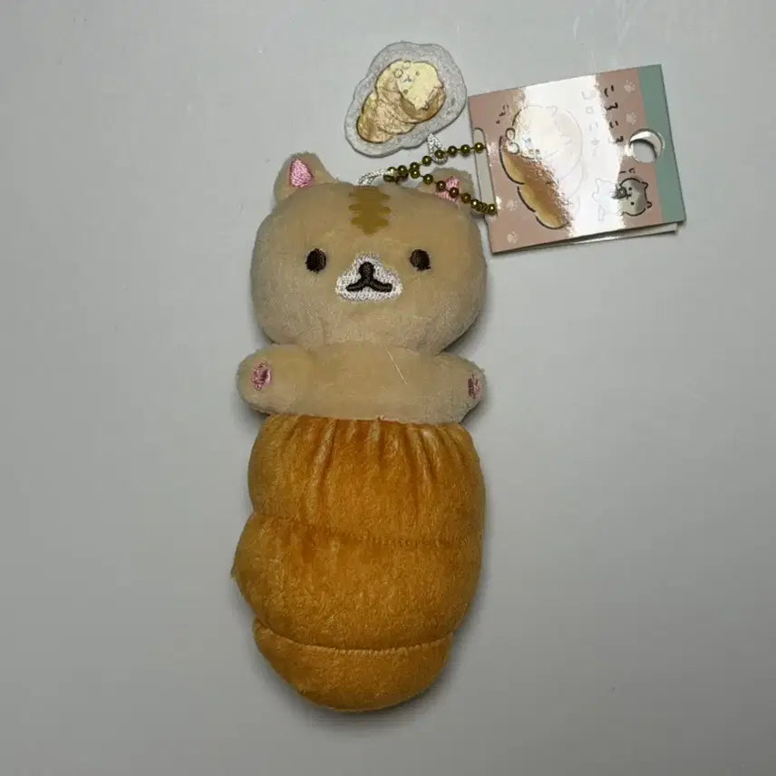 [BUNJANG] San-X Korokorokoronya Sorapan Plush Keyring / 산엑스 코로코로코로냐 소라빵 인형 키링