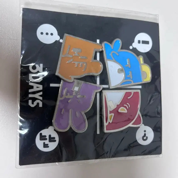 [BUNJANG] Pixelly 3 Days Pin Badge Bundle Set / [일괄] 픽셀리 3days 핀뱃지