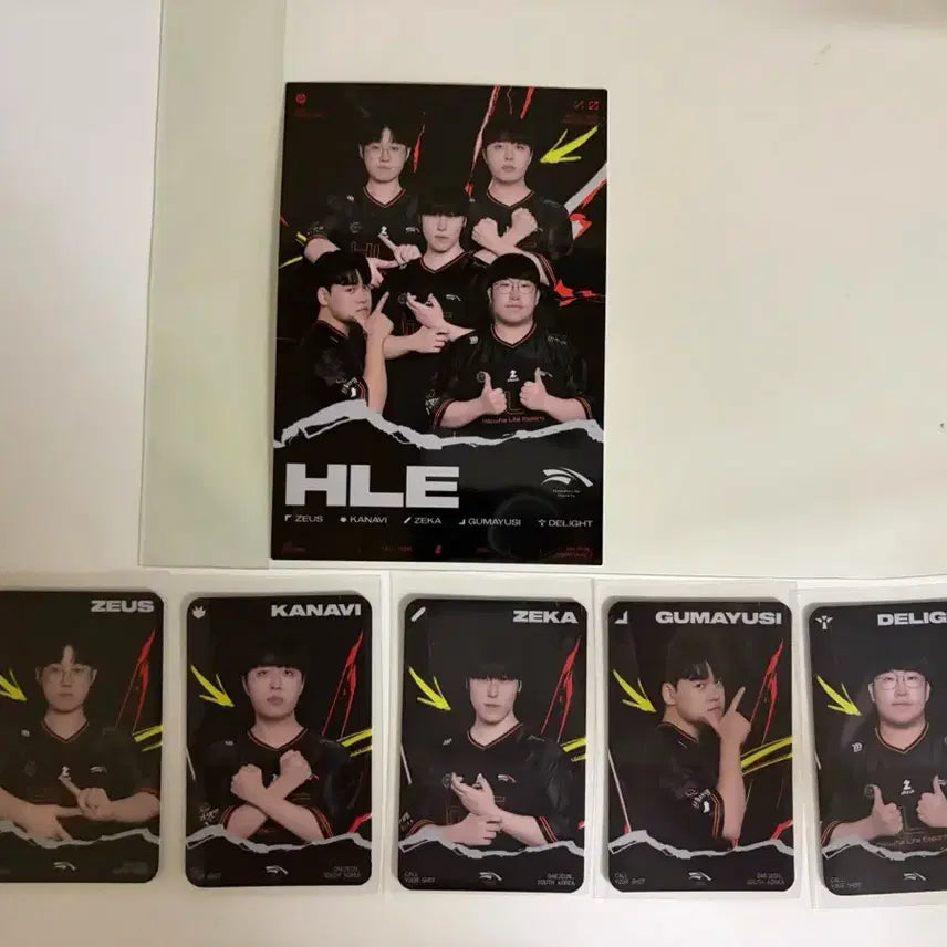 [BUNJANG] Hanwha Life Esports MSI Photocard Set + Team Postcard / 한화생명 전체 MSI포토카드 + 팀엽서