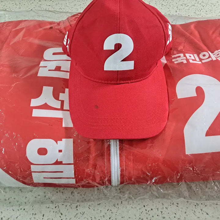 [BUNJANG] Yoon Suk-yeol 20th Presidential Election Campaign Padded Jumper &amp; Hat Set / 윤석열 20대 대선 선거운동복 패딩 점퍼 모자