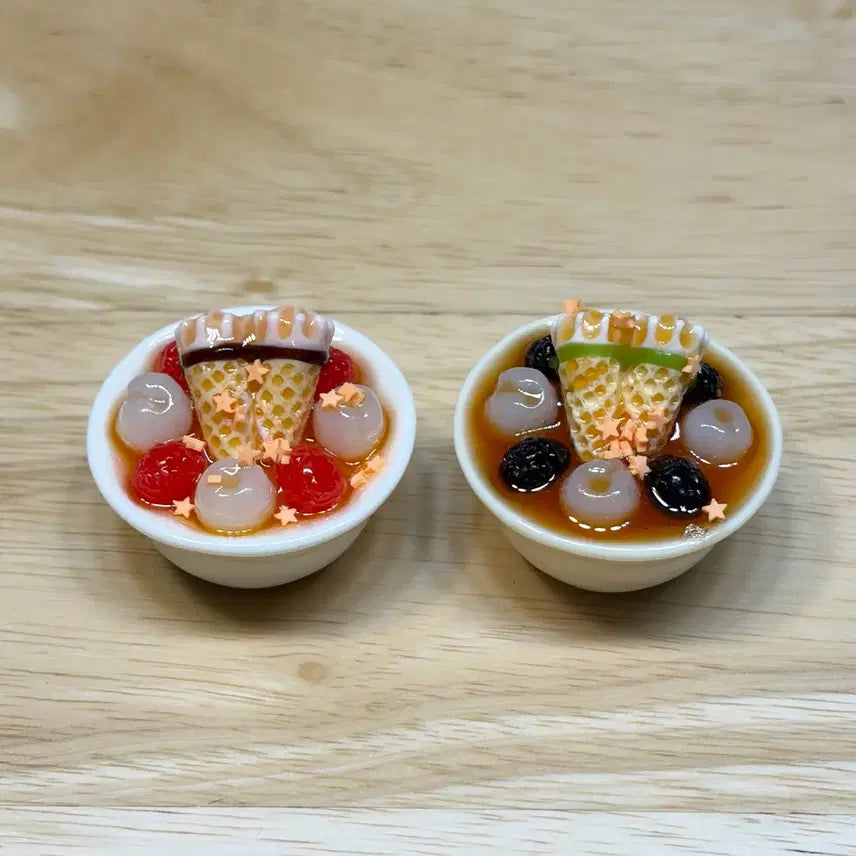 [BUNJANG] Miniature Food 2-Item Bundle Set / 미니어쳐 음식
