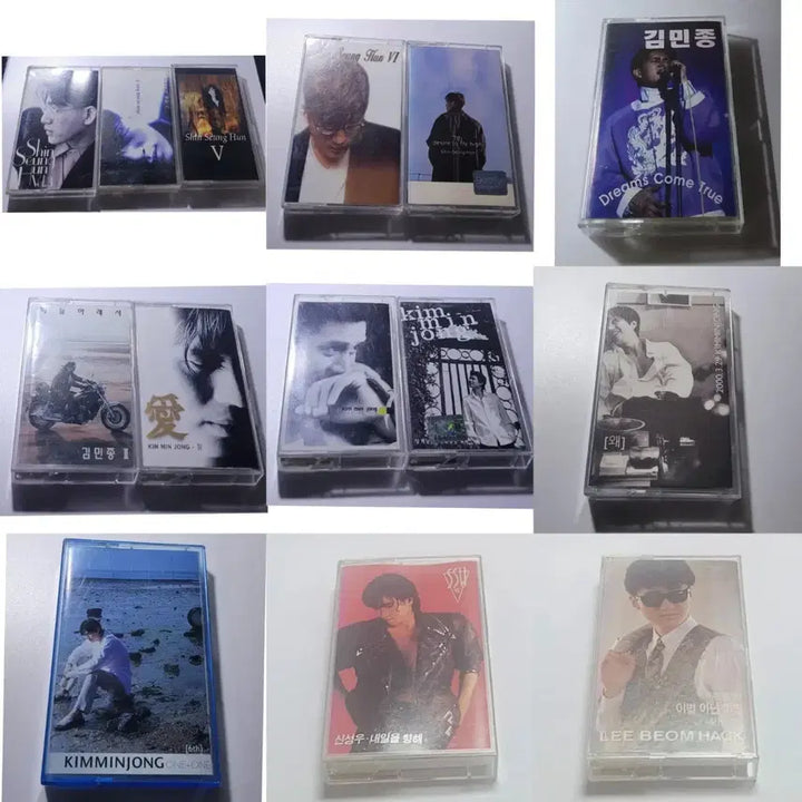 [BUNJANG] 1990s Korean Pop Cassette Tapes Bundle Set (14 Items) / [카세트테이프/일괄/무배] 김민종, 신승훈, 신성우, 이범학