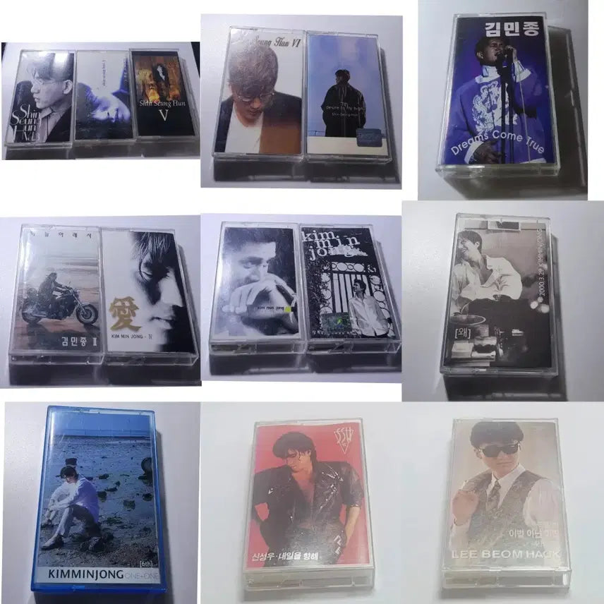 [BUNJANG] 1990s Korean Pop Cassette Tapes Bundle Set (14 Items) / [카세트테이프/일괄/무배] 김민종, 신승훈, 신성우, 이범학