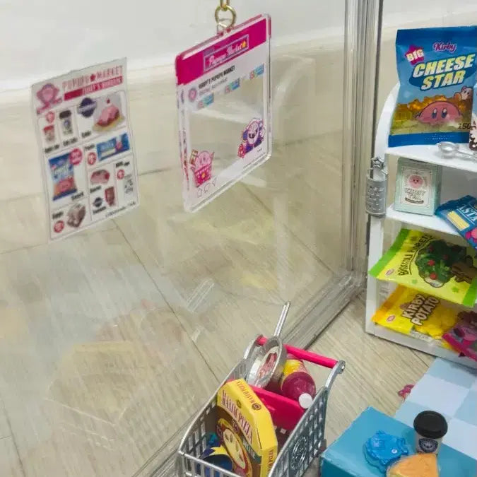 [BUNJANG] Kirby PupuPupu Market Acrylic Display Case Diorama Set / 커비 푸푸푸 마켓 아크릴 장식장