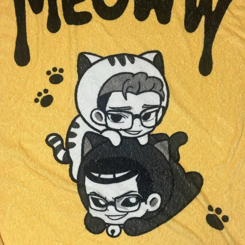 [BUNJANG] Lookism Park Moo-jin &amp; Kim Soong-chun Cat Blanket / 외모지상주의 준구 종건 고양이 담요