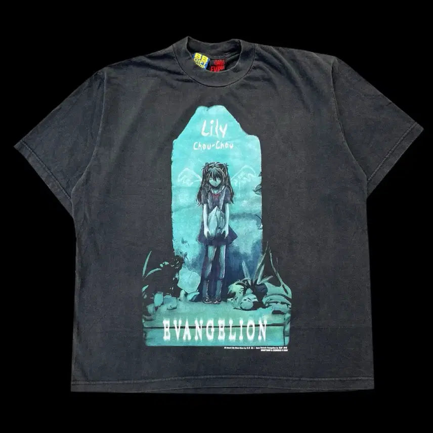 [BUNJANG] Lily Chou-Chou Evangelion Asuka Homage Bootleg T-Shirt / 릴리슈슈 에반게리온 아스카 오마주 부틀렉 티셔츠
