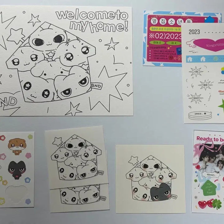 [BUNJANG] BOYNEXTDOOR Sticker/Postcard Set / 보넥도 스티커/엽서
