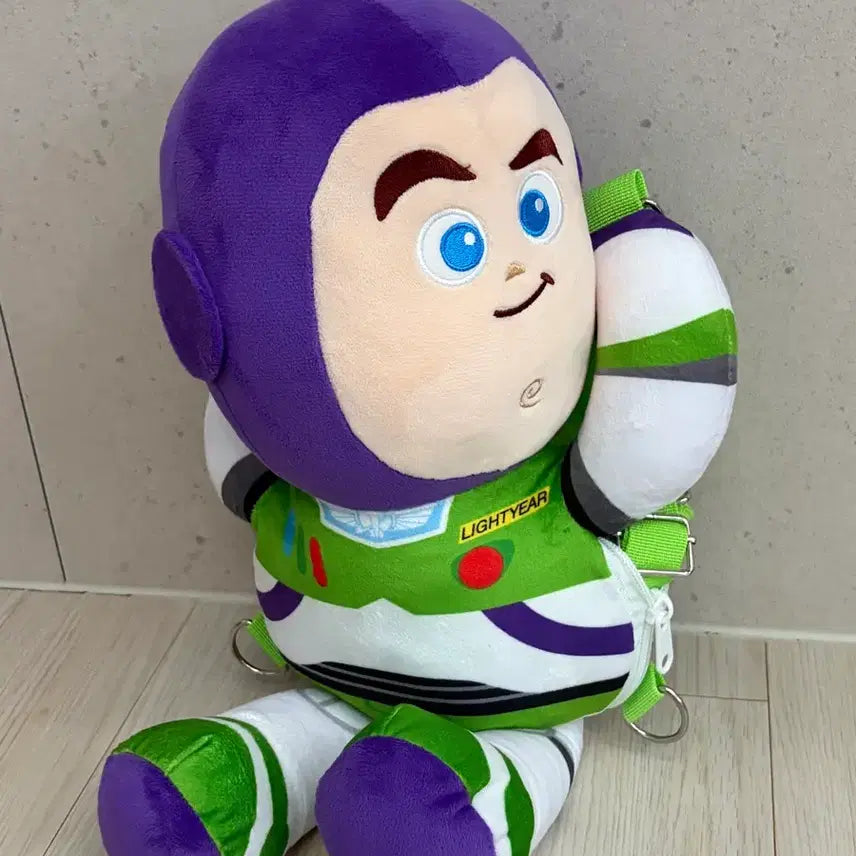 [BUNJANG] Disney Toy Story Buzz Lightyear Plush Backpack / 토이 스토리 버즈라이트이어 봉제 인형 가방 정품