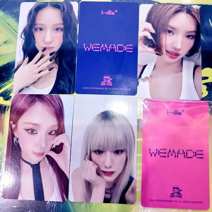 [BUNJANG]  (G)I-DLE Cube Story MD Lucky Draw Photocard Set / 아이들 큐브 카페 엠디 특전 포카