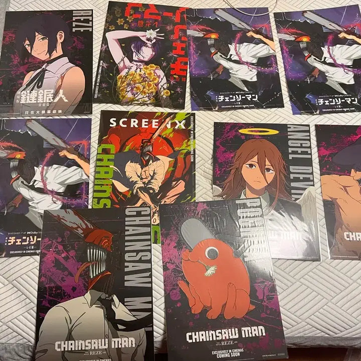 [BUNJANG] Chainsaw Man Taiwanese Poster Bundle Set / (즉입 27)체인소맨 대만 포스터 일괄