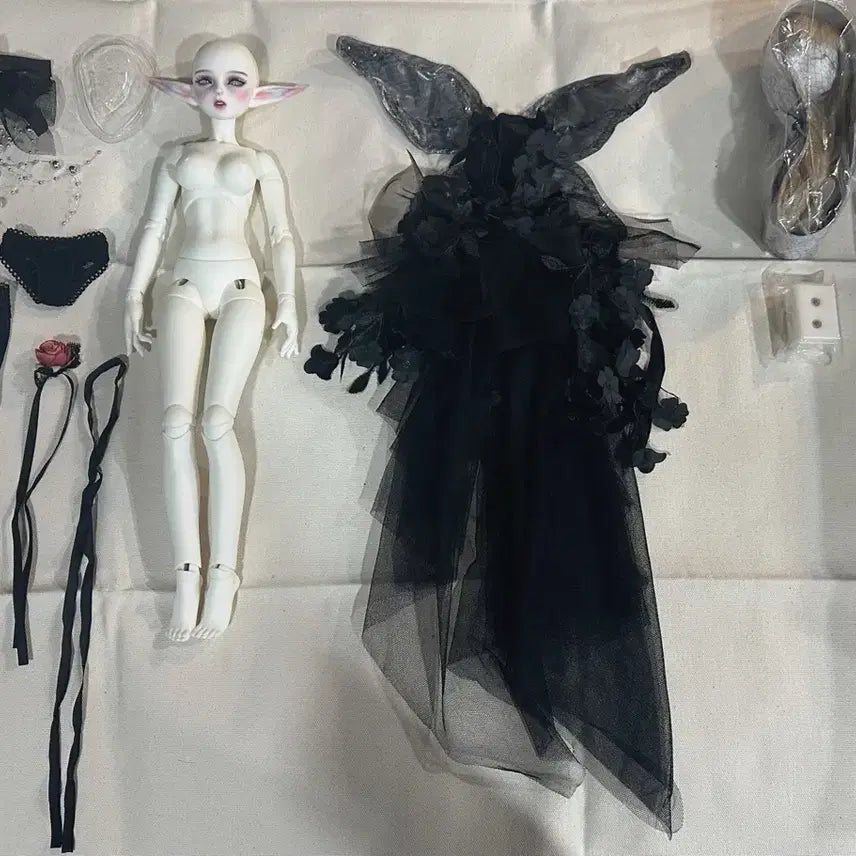 [BUNJANG] Dolmoa Flower Fairy Black Elf Zinna Ball-Jointed Doll (MSD Size) / 돌모아(구관):Flower Fairy Black Elf Zinna