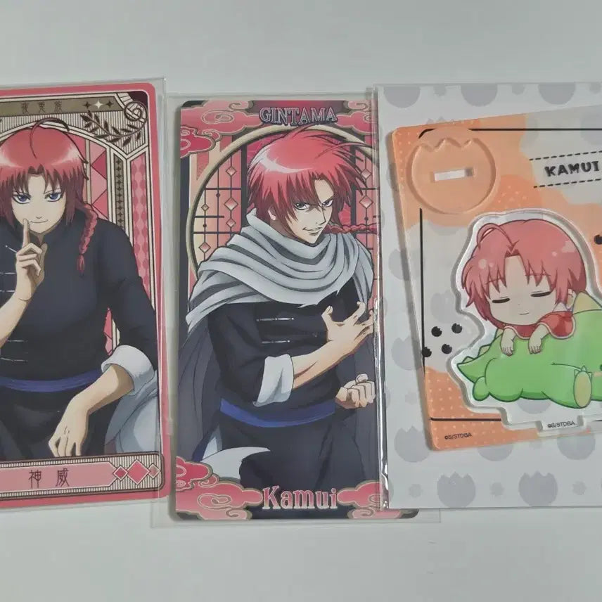 [BUNJANG] Gintama Kamui Acrylic Stand &amp; Photocard Bundle Set / 일괄) 은혼 카무이 갸오코레 아크릴 스탠드 카드 포토카드