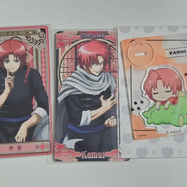 [BUNJANG] Gintama Kamui Acrylic Stand &amp; Photocard Bundle Set / 일괄) 은혼 카무이 갸오코레 아크릴 스탠드 카드 포토카드