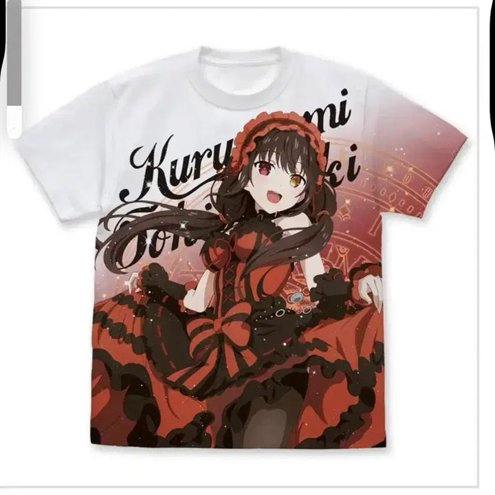 [BUNJANG] Date A Live Tokisaki Kurumi Full Graphic T-Shirt / 데이트 어 라이브 토키사키 쿠루미 풀 그래픽 티셔츠