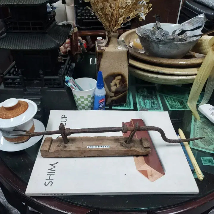 [BUNJANG] Vintage Persimmon Peeler Tool / 오래된 감 깎는 도구(민속품)