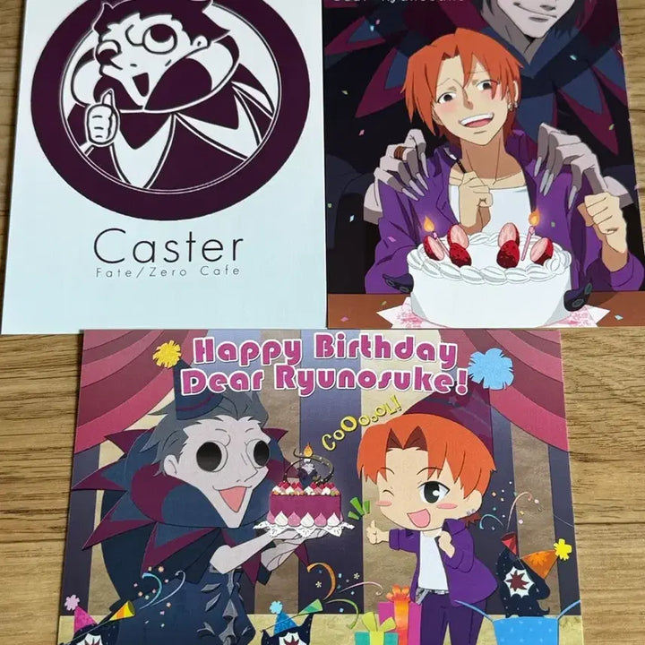 [BUNJANG] Fate/Zero Cafe Castor Faction Postcard Set (3 Pieces) / 페이트 제로 카페 캐스터 진영 엽서 3매