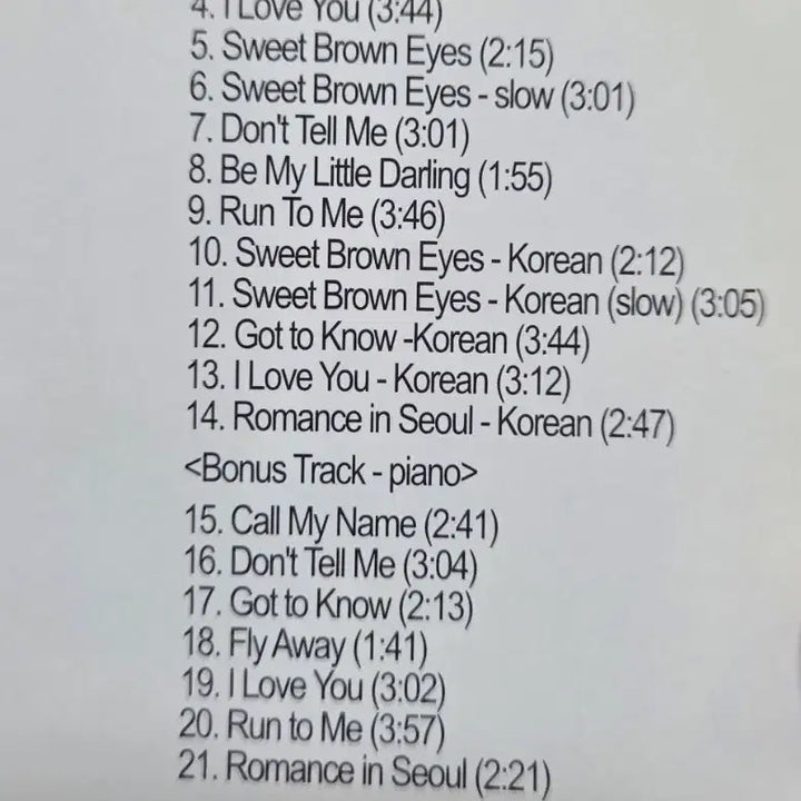[BUNJANG] MSL Romance in Seoul CD / MSL - 로맨스 인 서울 cd