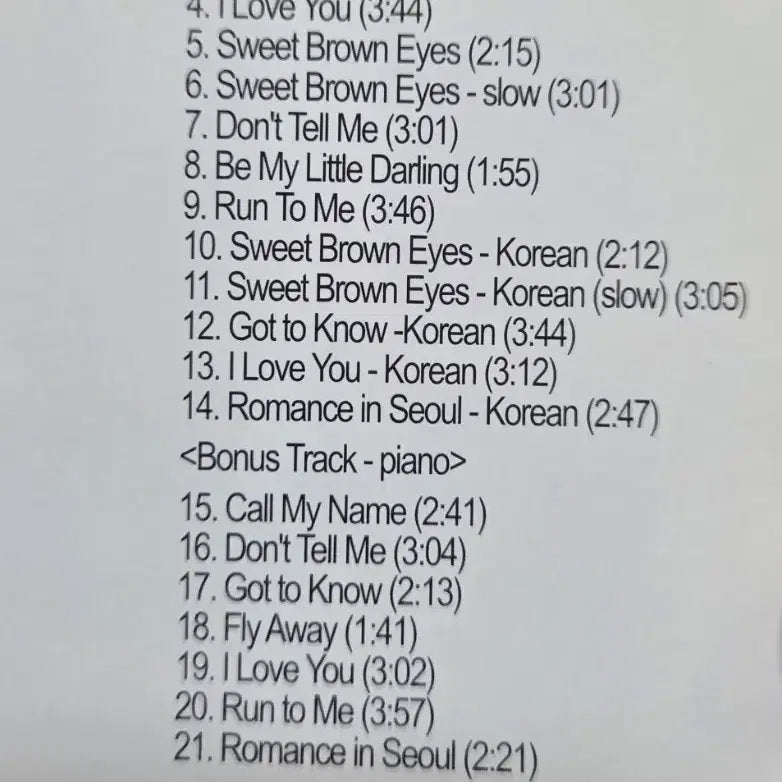 [BUNJANG] MSL Romance in Seoul CD / MSL - 로맨스 인 서울 cd