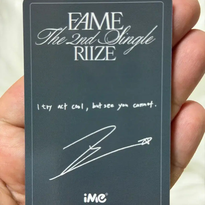 [BUNJANG] RIIZE Sungchan Fame Singapore IME POB Photocard / 라이즈 Fame 싱가포르 팬싸 IME 특전 포카 양도 원빈