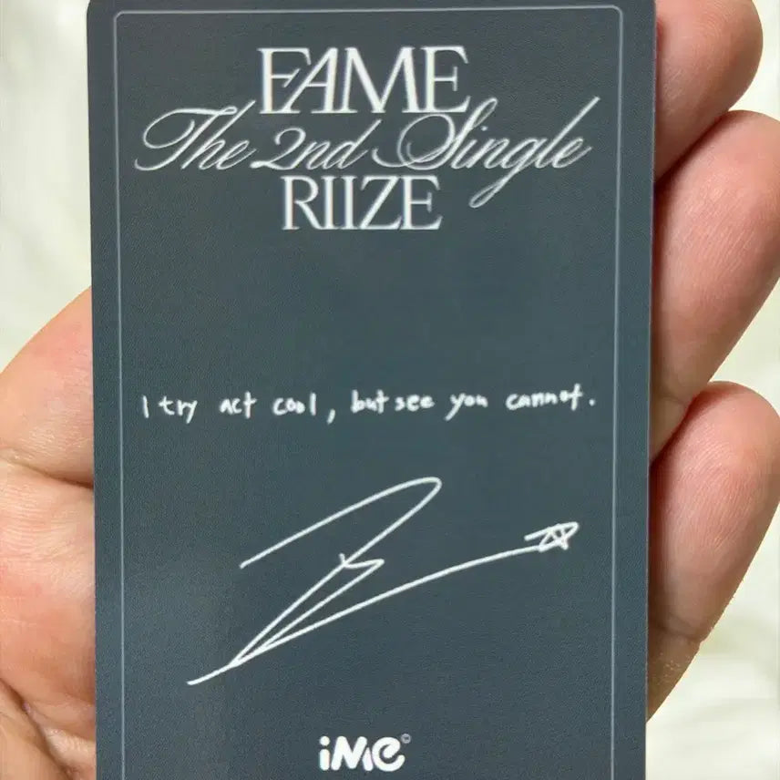 [BUNJANG] RIIZE Sungchan Fame Singapore IME POB Photocard / 라이즈 Fame 싱가포르 팬싸 IME 특전 포카 양도 원빈