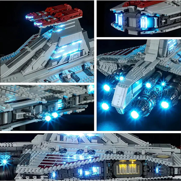 [BUNJANG] LEGO 75367 Star Wars Venator-Class Republic Attack Cruiser Custom LED Lighting Kit / 레고 75367 Star Wars Venator 베나터용 라이트 리모컨