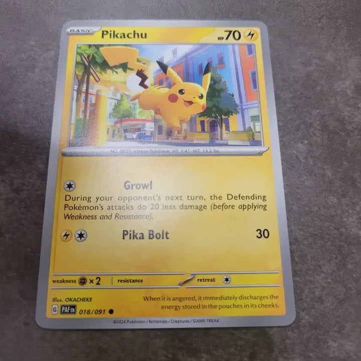 [BUNJANG] Pokemon Card North America Pikachu 018/091 / 포켓몬카드 북미 피카츄 018/091
