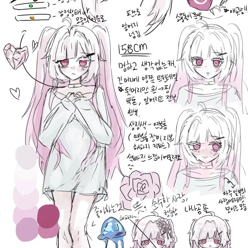 [BUNJANG] Character Art Commission - Same-Day Completion Available / 여캐 주력 낙서 커미션 그림 당일마감가능
