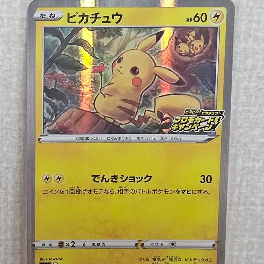 [BUNJANG] Pokemon Pikachu Promo Card 3-Card Bundle Set / 포켓몬카드 피카츄 3장 세트