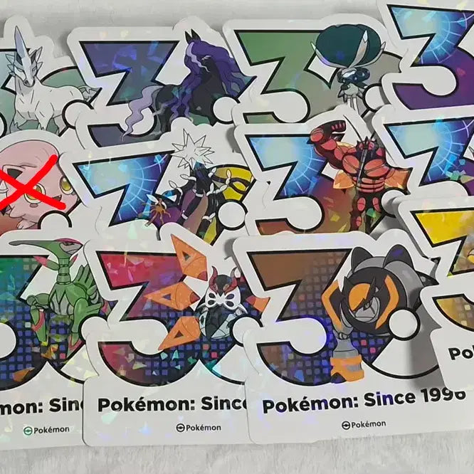 [BUNJANG] Pokemon 30th Anniversary Logo Stickers / 포켓몬 30주년 기념 로고 스티커 여러개 판매합니다!