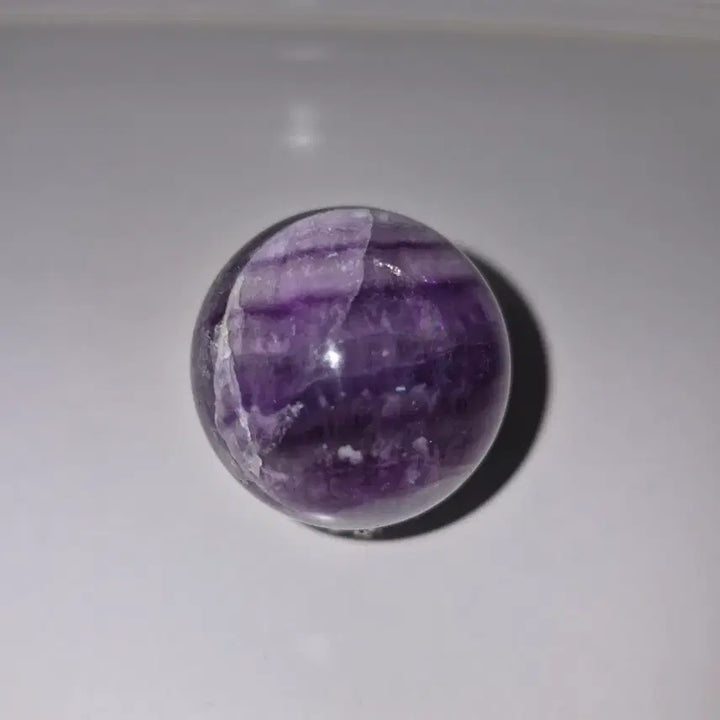 [BUNJANG] Purple Fluorite Large Sphere Stone / 퍼플 플루오라이트 왕구슬 원석