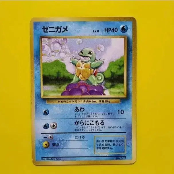 [BUNJANG] Pokemon Card 1996 Blastoise Squirtle 1st Edition Limited / 포켓몬카드 1996 거북왕 꼬부기 1차한정 초판 1st 1ed