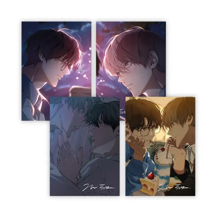 [BUNJANG] Cloud Moplan Collaboration Cafe A5 Illustration Board Set (BL) / 클라우드 모펀 콜라보 카페 A5 일러스트 색지 세트 비엘 BL