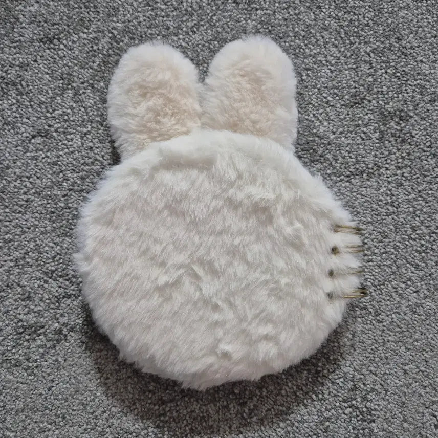 [BUNJANG] Miffy Fuzzy Face Mascot Notebook / [정품/희귀] 미피 털 복슬복슬 얼굴 마스코트 수첩 노트