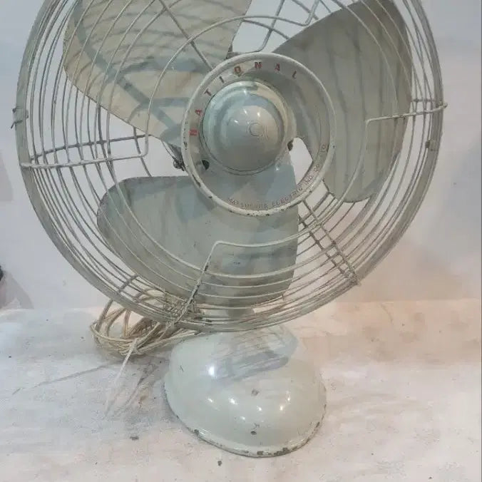 [BUNJANG] 1950s National Cast Iron Electric Fan / 50년대 빈티지 무쇠주물 내쇼날 선풍기